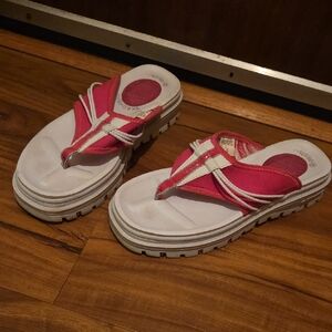 Skechers Pink and White Women's Sandals